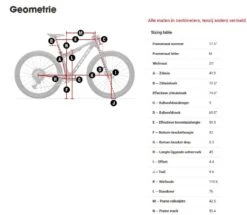 Trek Supercaliber 9.8 23 Trek Supercaliber 9.8 -Shimano Verkoop 5278830 geo