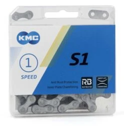 KMC S1 Wide RB 1sp Ketting-Mat Zilver