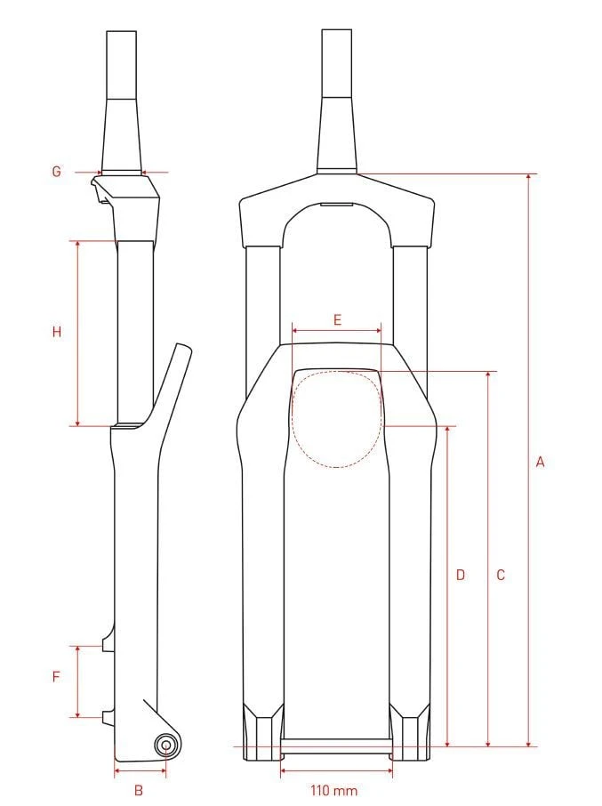 Dt-swiss DT Swiss F232 One 29 Voorvork-Zwart 5 Dt-swiss DT Swiss F232 One 29 Voorvork-Zwart - Afbeelding 3