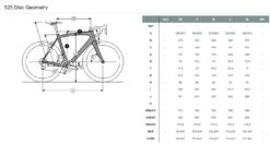 Eddy Merckx 525 Disc Custom Racefiets -Shimano Verkoop ffs52demc020 geo 1