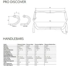 Pro Discover Stuurbocht-Zwart-42cc -Shimano Verkoop prha0568 specs 2