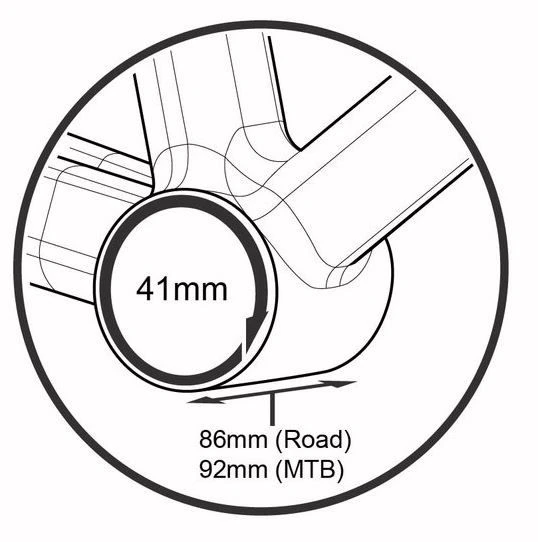 Prestine BB86/92 Press-Fit Adapters SRAM-Zwart 4 Prestine BB86/92 Press-Fit Adapters SRAM-Zwart - Afbeelding 2