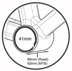 Prestine BB86/92 Press-Fit Adapters Shimano Threaded-Zwart -Shimano Verkoop pt 6624at 3